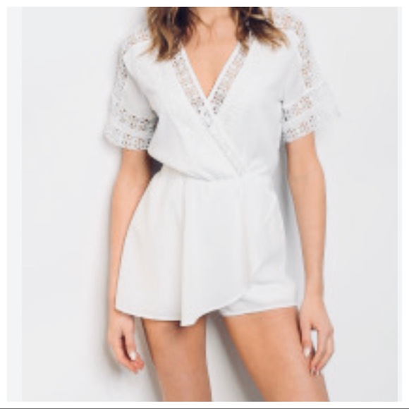 STEP INTO SPRING WHITE CHIC ROMPER - Picture 7 of 8